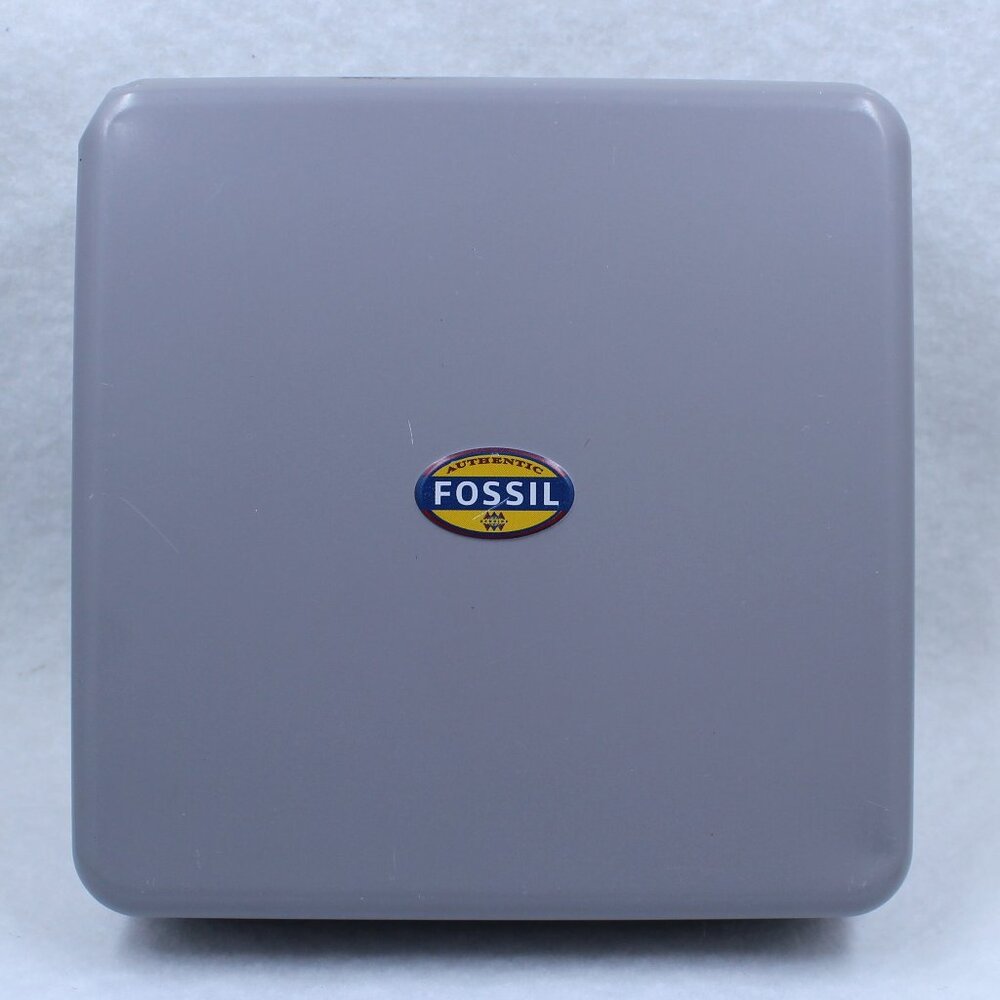 Older Fossil Metal Square Lidded Tin Only From About 2013